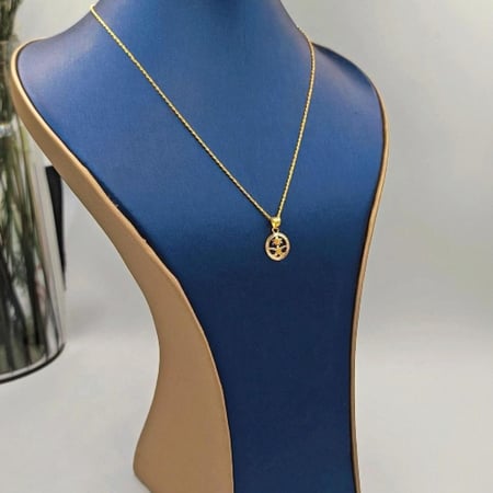 عقد شعار السعودية عيار 18 - Saudi logo Necklace 18K