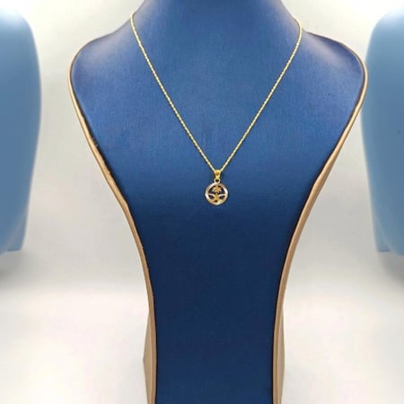 عقد شعار السعودية عيار 18 - Saudi logo Necklace 18K