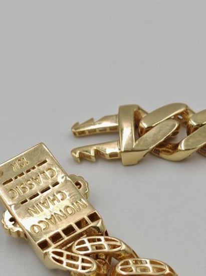 Monaco Bracelet 18K Gold -إسوارة ذهب موناكو عيار 18