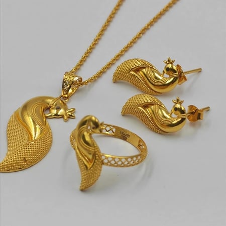 طقم ذهب عيار 21 - 21K Gold set