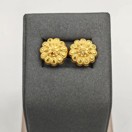Earring 21k Gold - حلق عيار 21