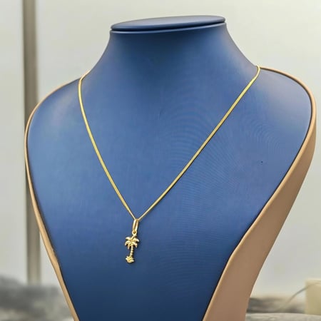 18k Gold Necklace - عقد ذهب عيار 18