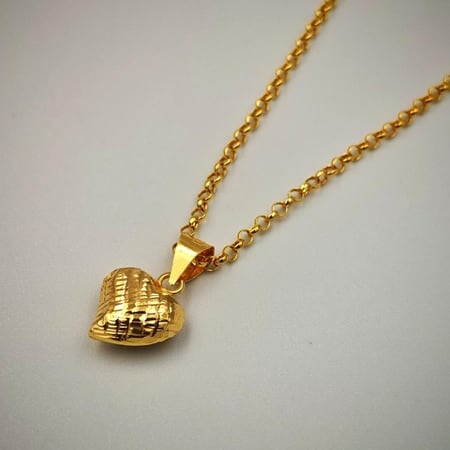 18k Necklace Heart Shape - عقد ذهب عيار 18