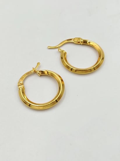 Hoops Earring 21k Gold