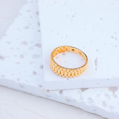 خاتم عيار 18 تصميم روليكس - 18K ROLEX Ring