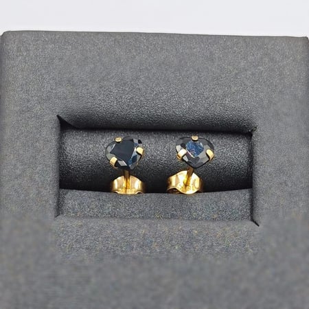 18k Earrings Gold - حلق عيار 18