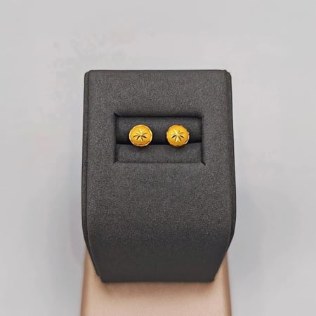 حلق ذهب عيار 21 - 21K Gold Earrings