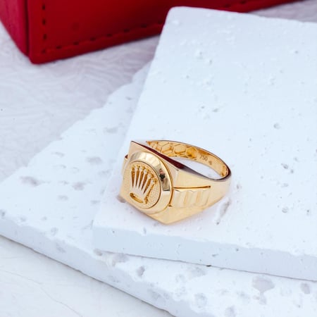 خاتم عيار 21 تصميم روليكس - 21K ROLEX Ring