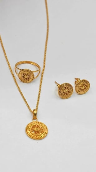 طقم ذهب عيار 21 - 21K Gold Set