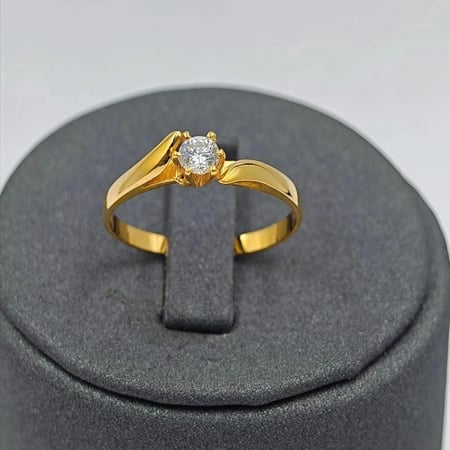 خاتم الماس عيار 18 - 18K Diamond Ring