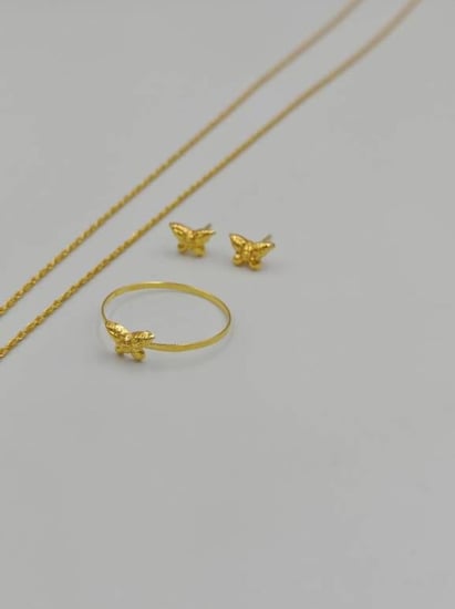 Set 18k Gold - عقد ذهب عيار 18
