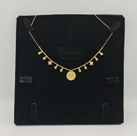 21k Necklace - عقد كرسي جابر عيار 21