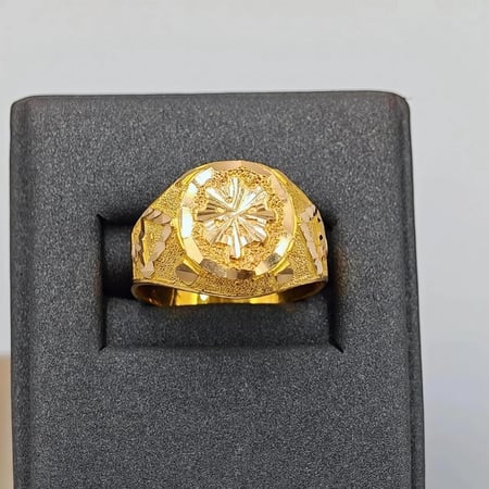 21K Gold Anchor Ring