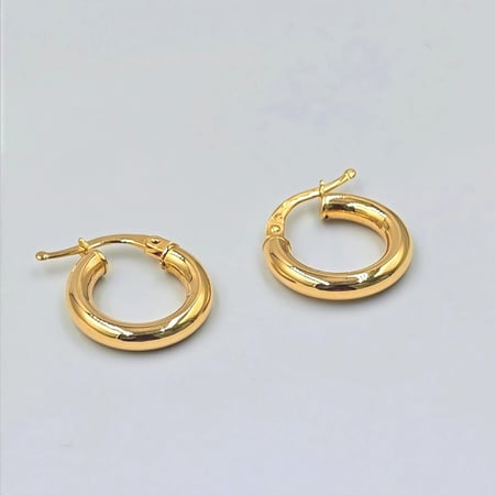 18k Gold Earrings - حلق ذهب عيار 18