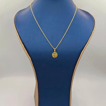 عقد شعار السعودية عيار 18 - Saudi logo Necklace 18K