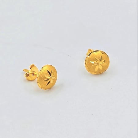حلق ذهب عيار 21 - 21K Gold Earrings