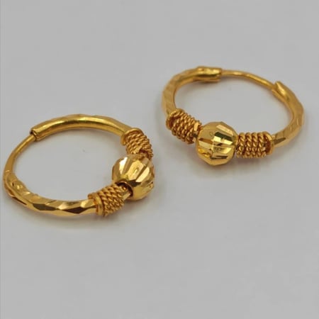 Earring 22K Gold - حلق عيار22