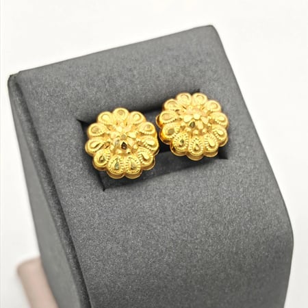 Earring 21k Gold - حلق عيار 21