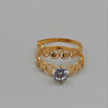 خاتم ذهب عيار - 21K Gold Ring