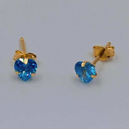 18k Earrings Gold - حلق عيار 18