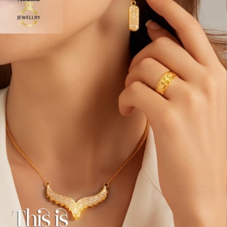 Eagle Wings Set 21K Gold Full Set 21K Gold