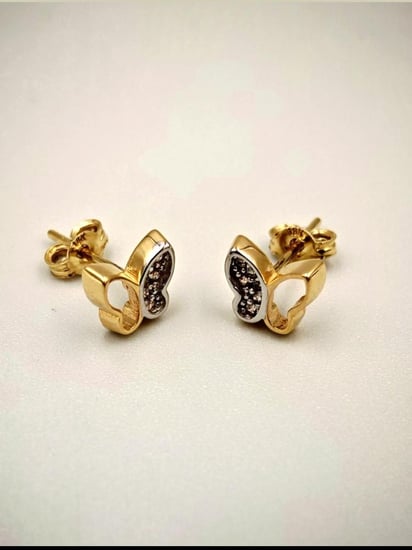 Earring 18K Gold - حلق عيار 18