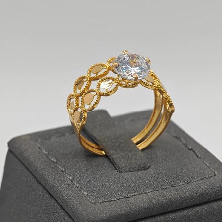 خاتم ذهب عيار - 21K Gold Ring