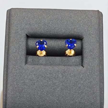 18k Earrings Gold - حلق عيار 18