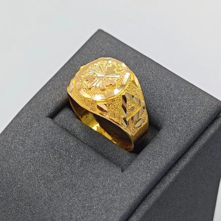 21K Gold Anchor Ring