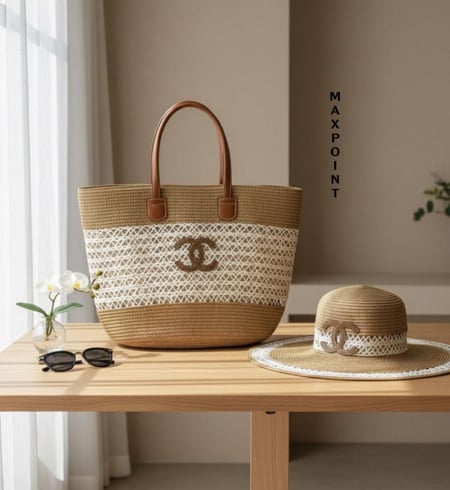 حقيبة يد بتصميم القش / CHANEL