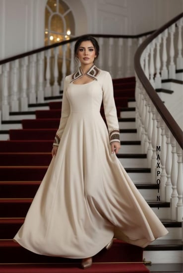 فساتين سهره ناعم وفخم بخامة فاخرة