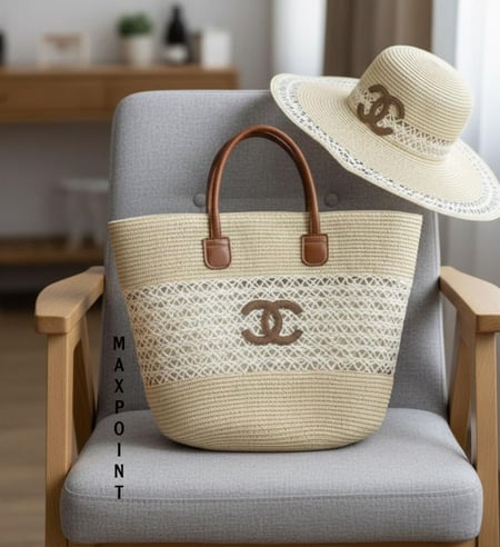 حقيبة يد بتصميم القش / CHANEL