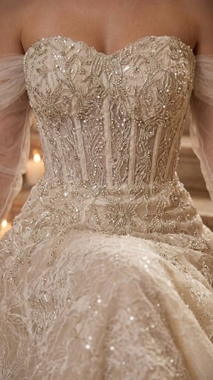 فستان "كريستال ميس" (Crystal Mist Corset Gown)