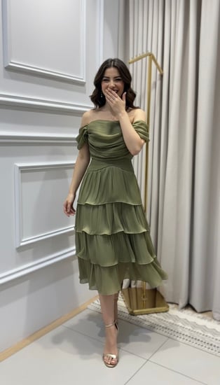 فستان : صفاء الماتشا (The Matcha Serenity Dress)