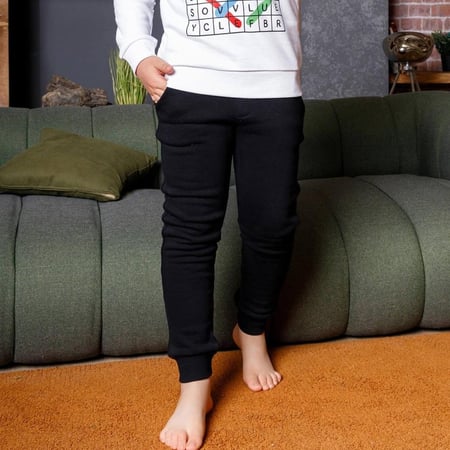 بيجامة اولادي مطبوعة DTF كلمات متقاطعة