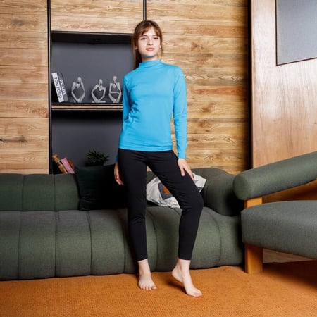 توب كم رقبة نحيفة بناتي