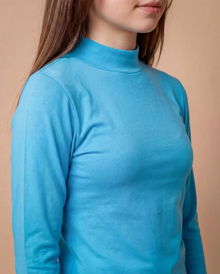 توب كم رقبة نحيفة بناتي شبابي