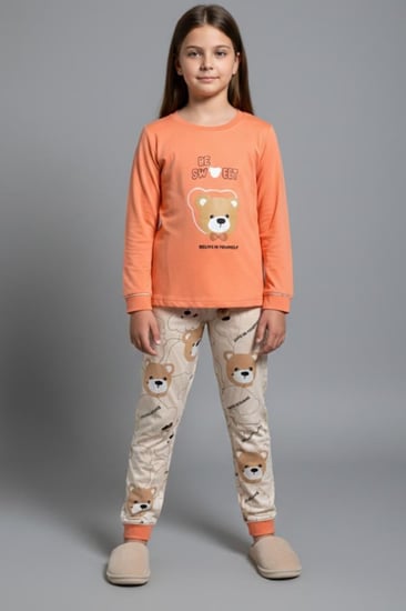 بجامه بناتي دب  من العيسائي للاطفال