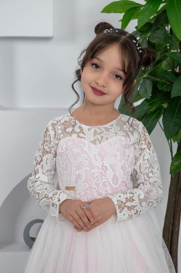 فستان اطفال سهرات تل S01162