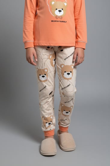 بجامه بناتي دب  من العيسائي للاطفال