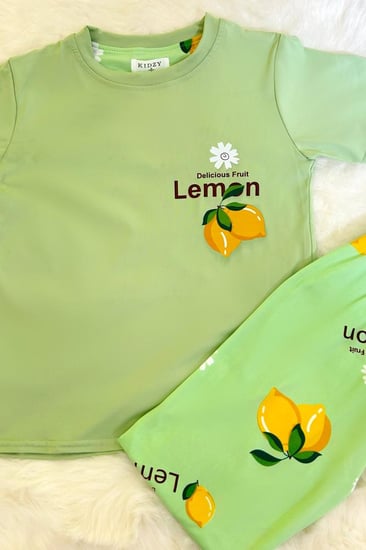 بيجاما بناتي على شكل ليمون 532702