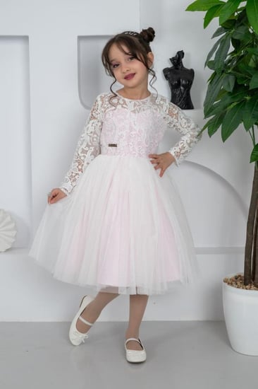 فستان اطفال سهرات تل S01162