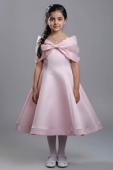 فستان بناتي سهرات فراشات بارزة S01198