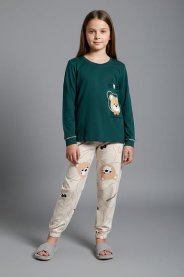 بجامه بناتي دب  من العيسائي للاطفال