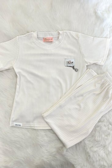 بيجاما بناتي بقلب على الصدر 866044