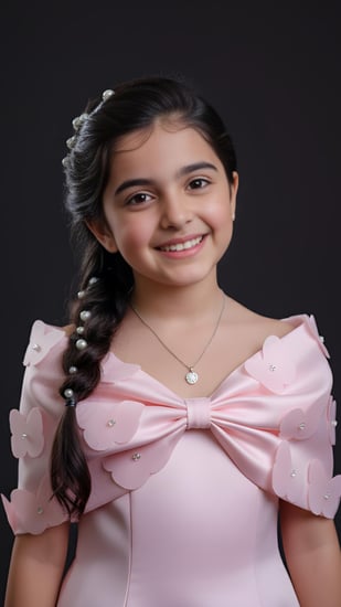 فستان بناتي سهرات فراشات بارزة S01198