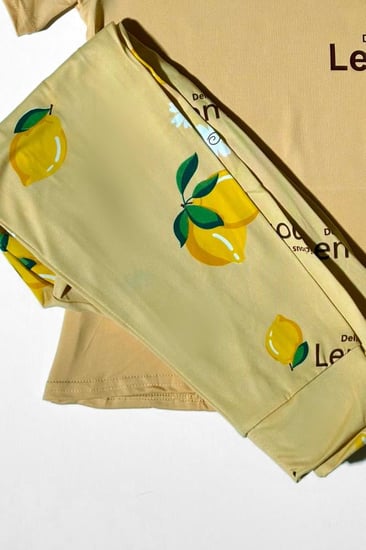 بيجاما بناتي على شكل ليمون 532702
