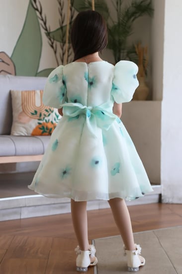 فستان زهري مورد بناتي من العيسائي للأطفال