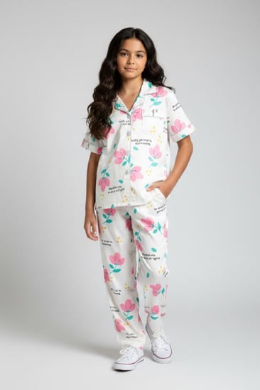 بيجاما بناتي على شكل ورود 542075