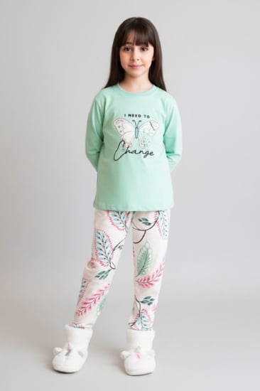 بجامة بناتي فراشة على الصدر من العيسائي للأطفال